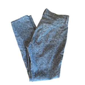 NEW Ann Taylor Loft 27/4 Petite Modern Skinny Gray Leopard Corduroy